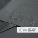 Uni 1 Baratta - Drap Plat Satin De Coton - Uni 1 Baratta Gris 02