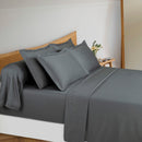 Uni 1 Baratta - Ensemble De Draps Satin De Coton - Uni 1 Baratta Gris 02