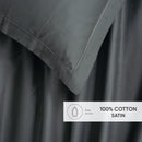 Uni 1 Baratta - Ensemble De Draps Satin De Coton - Uni 1 Baratta Gris 02