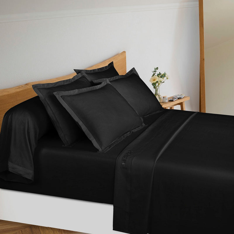 Uni 1 Baratta - Ensemble De Draps Satin De Coton - Uni 1 Baratta Gris 03