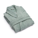Peignoir Avec Col Châle En Coton Ultra Absorbant - Vert