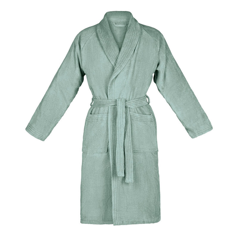 Peignoir Avec Col Châle En Coton Ultra Absorbant - Vert