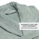 Peignoir Avec Col Châle En Coton Ultra Absorbant - Vert