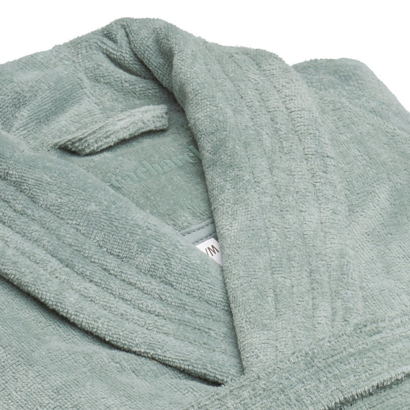 Peignoir Avec Col Châle En Coton Ultra Absorbant - Vert