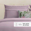 Uni 1 Baratta - Taie D'Oreiller Satin De Coton - Uni 1 Baratta Rose 02