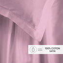 Uni 1 Baratta - Ensemble De Draps Satin De Coton - Uni 1 Baratta Rose 02