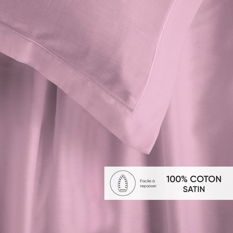 Uni 1 Baratta - Ensemble De Draps Satin De Coton - Uni 1 Baratta Rose 02