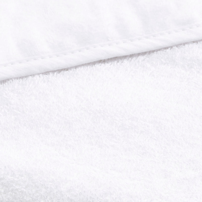 Cape De Bain Bébe En 100% Coton Super Absorbant : Blanc