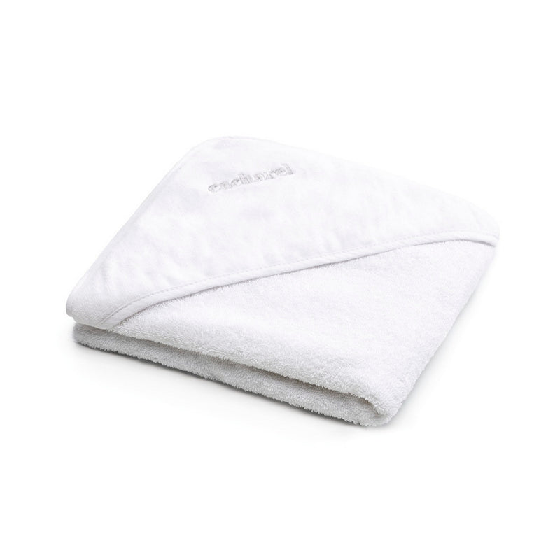 Cape De Bain Bébe En 100% Coton Super Absorbant : Blanc