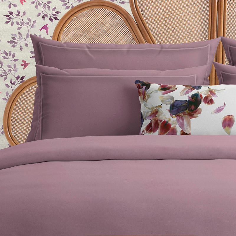 Uni 1 Baratta - Taie D'Oreiller Satin De Coton - Uni 1 Baratta Rose 03