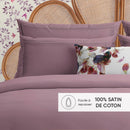 Uni 1 Baratta - Taie D'Oreiller Satin De Coton - Uni 1 Baratta Rose 03