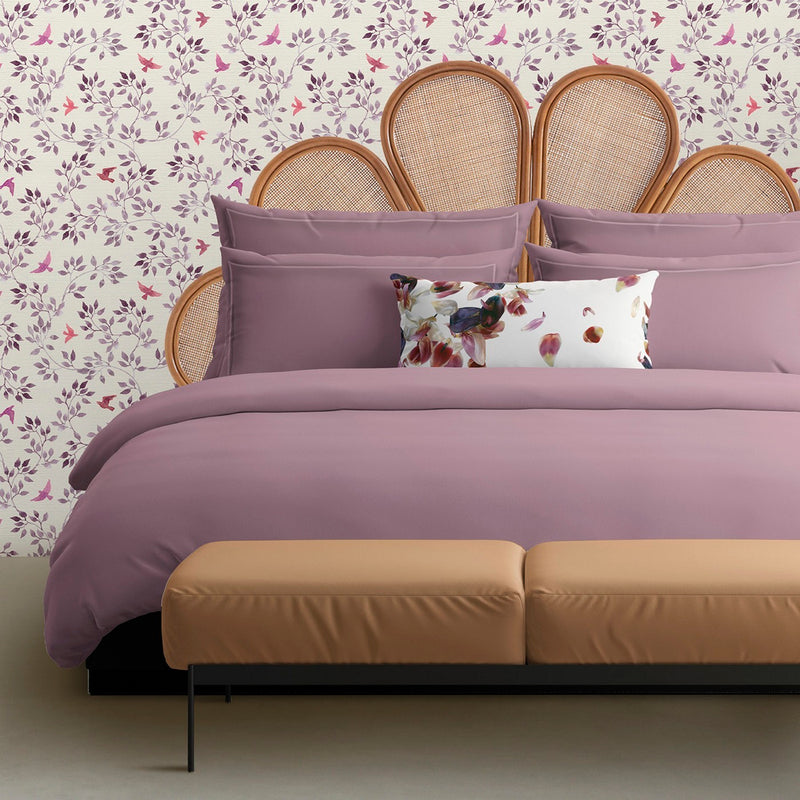 Uni 1 Baratta - Taie D'Oreiller Satin De Coton - Uni 1 Baratta Rose 03