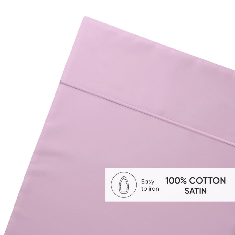 Uni 1 Baratta - Drap Plat Satin De Coton - Uni 1 Baratta Rose 03