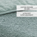 Cape De Bain Bébe En 100% Coton Super Absorbant : Vert