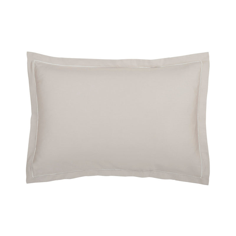 Uni 1 Baratta - Taie D'Oreiller Satin De Coton - Uni 1 Baratta Taupe 04