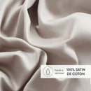 Uni 1 Baratta - Drap Plat Satin De Coton - Uni 1 Baratta Taupe 04