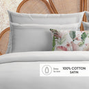 Uni 1 Baratta - Taie D'Oreiller Satin De Coton - Uni 1 Baratta Blanc 01