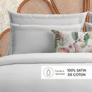 Uni 1 Baratta - Taie D'Oreiller Satin De Coton - Uni 1 Baratta Blanc 01