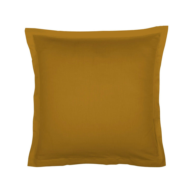 Uni 1 Baratta - Taie D'Oreiller Satin De Coton - Uni 1 Baratta Jaune 01