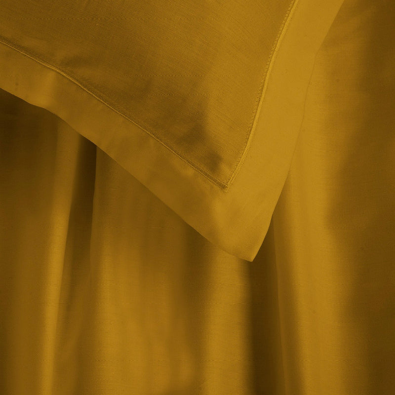 Uni 1 Baratta - Taie D'Oreiller Satin De Coton - Uni 1 Baratta Jaune 01
