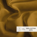 Uni 1 Baratta - Drap Plat Satin De Coton - Uni 1 Baratta Jaune 01