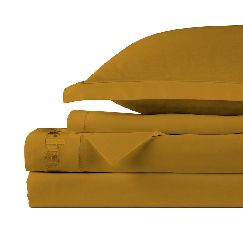 Uni 1 Baratta - Ensemble De Draps Satin De Coton - Uni 1 Baratta Jaune 01