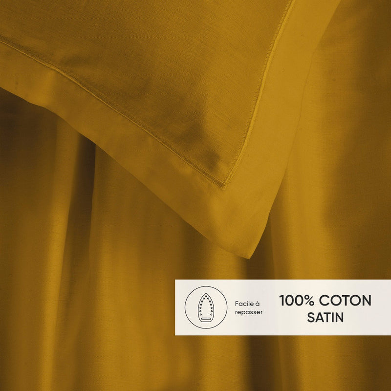 Uni 1 Baratta - Ensemble De Draps Satin De Coton - Uni 1 Baratta Jaune 01
