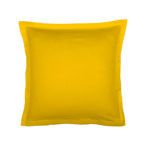 Uni 1 Baratta - Taie D'Oreiller Satin De Coton - Uni 1 Baratta Jaune 02