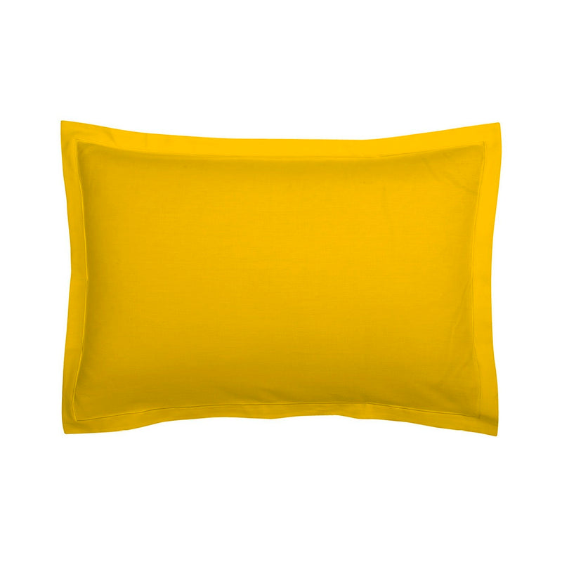 Uni 1 Baratta - Taie D'Oreiller Satin De Coton - Uni 1 Baratta Jaune 02