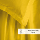 Uni 1 Baratta - Ensemble De Draps Satin De Coton - Uni 1 Baratta Jaune 02