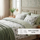 Eden Sauvage - Drap Plat Satin De Coton - Eden Sauvage Blanc