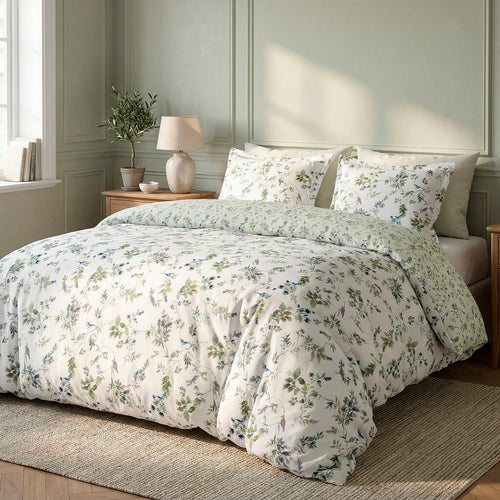 Eden Sauvage - Drap Plat Satin De Coton - Eden Sauvage Vert Clair