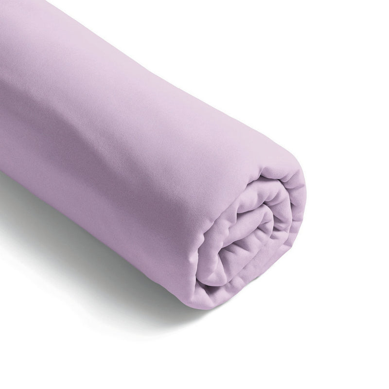 Eden Sauvage - Drap-Housse Satin De Coton - Uni Violet Clair