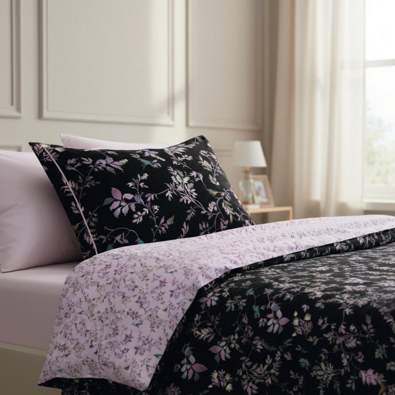 Eden Sauvage - Drap Plat Satin De Coton - Eden Sauvage Noir