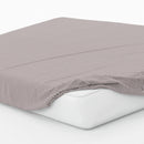 Fleurs Des Champs - Drap-Housse Satin De Coton - Rayures Bordeaux