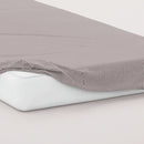 Fleurs Des Champs - Drap-Housse Satin De Coton - Rayures Bordeaux