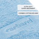 Brise - Serviette Coton Peigné - Brise Poudre Bleu
