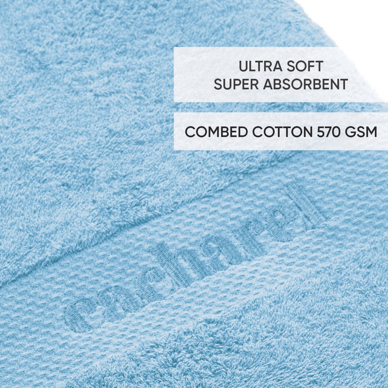 Brise - Drap De Bain Coton Peigné - Brise Poudre Bleu