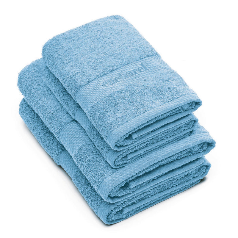 Brise - Serviette + Drap De Bain Coton Peigné - Brise Poudre Bleu