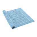 Uni - Tapis De Bain Coton Peigné - Poudre Bleu