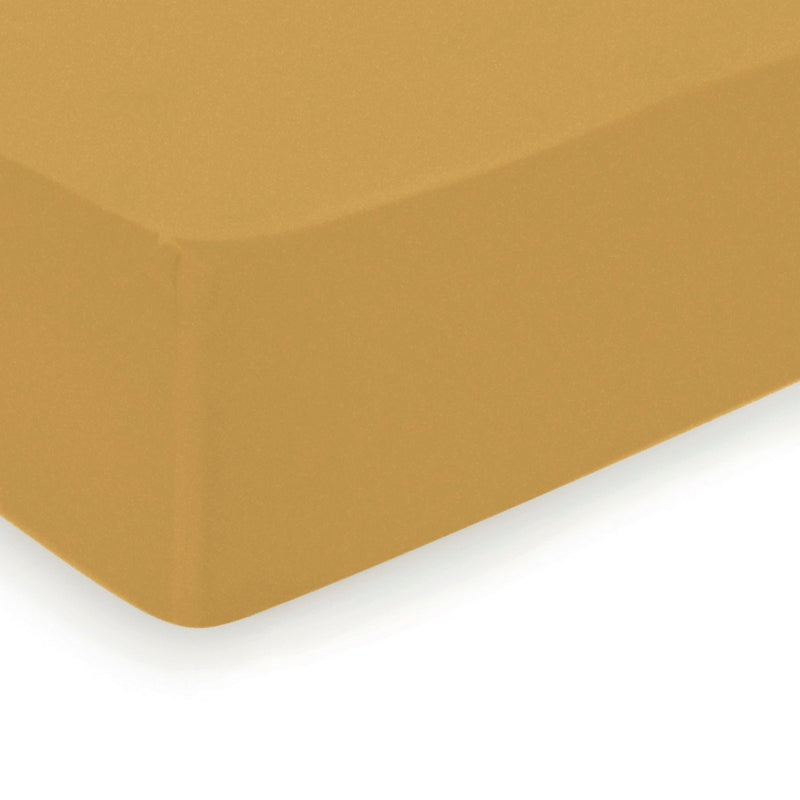 Birds - Drap-Housse Satin De Coton Uni Jaune