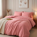 Uni - Taie De Traversin Gaze De Coton - Uni Rose 06