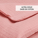 Uni - Couverture Gaze De Coton - Uni Rose 06