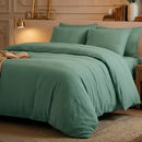 Uni - Taie D'Oreiller Gaze De Coton - Uni Vert 12
