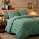 Uni - Taie De Traversin Gaze De Coton - Uni Vert 12