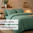 Uni - Taie De Traversin Gaze De Coton - Uni Vert 12
