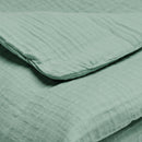Uni - Couverture Gaze De Coton - Uni Vert 12