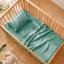 Uni - Couverture Gaze De Coton - Uni Vert 12