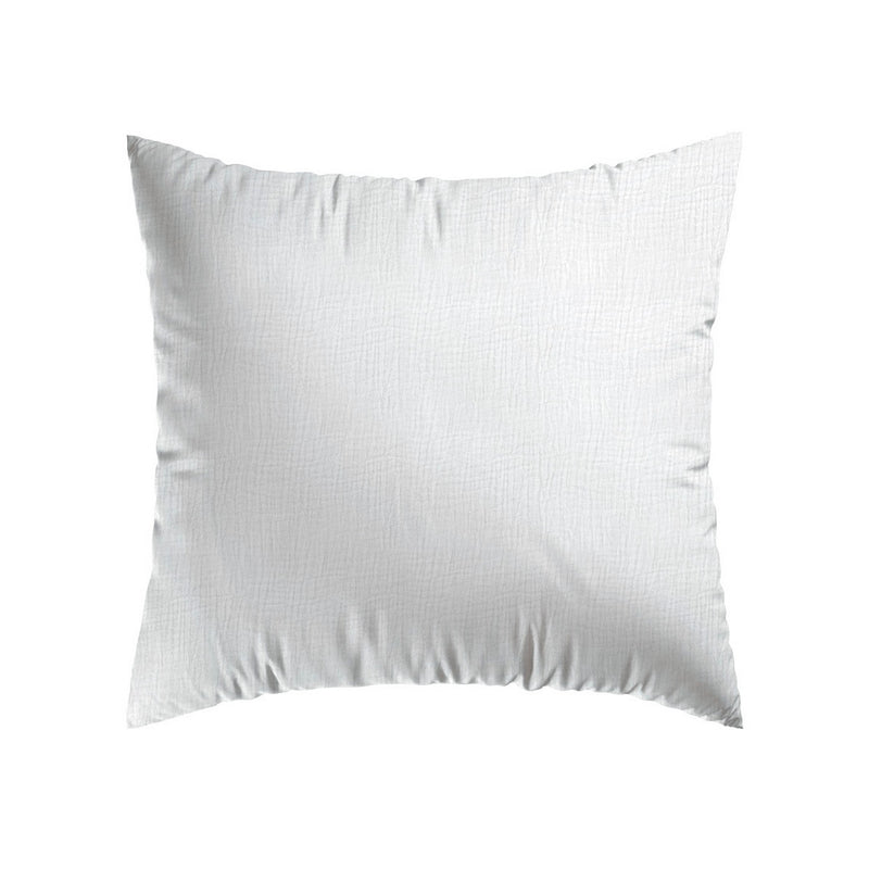 Uni - Taie D'Oreiller Gaze De Coton - Uni Blanc 02
