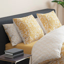 Birds - Set De 2 Taies D'Oreiller Satin De Coton Birds Jaune